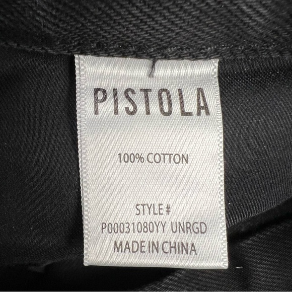 Pistola Alice Denim Midi Skirt Womens 28 Black Underground Evereve Raw Hem NWT - Picture 10 of 10